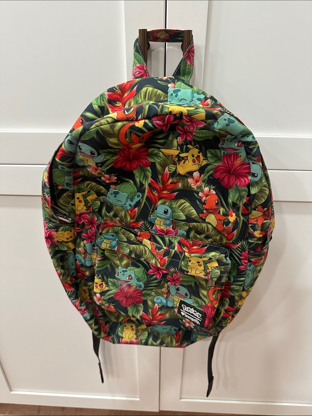 Loungefly Pokémon Tropical Print Backpack - Green, Red, Yellow, Blue, Orange